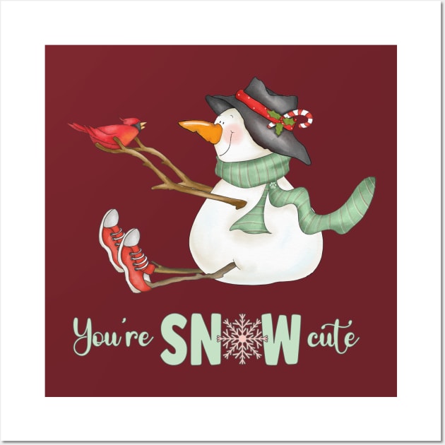 You're snow cute Wall Art by Mama_Baloos_Place